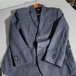 Banana Republic Men's Blue Herringbone Blazer 44R